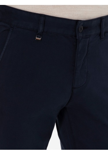 Cacharel Lacivert Slim Fit Kanvas Pantolon