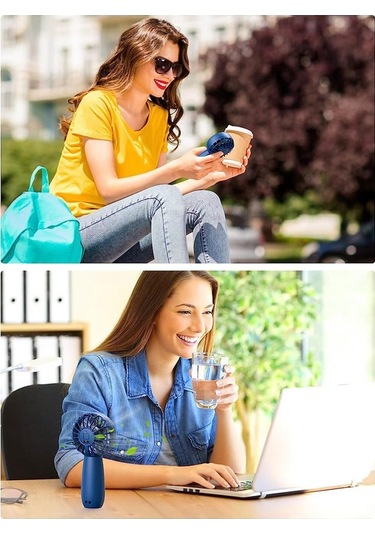Ambition 2 Paket El Fan Şarj Edilebilir Mini Fan Taşınabilir El