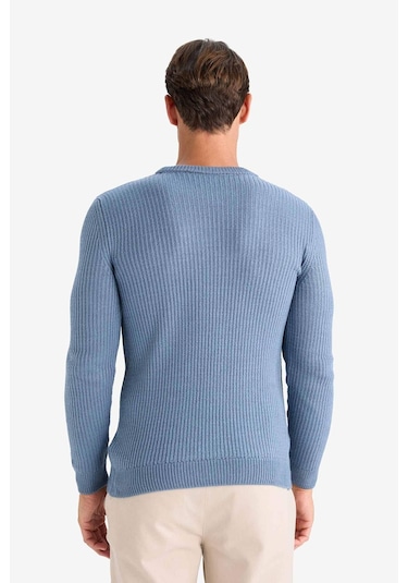 DeFacto Standart Fit Bisiklet Yaka Triko Kazak C8814AX24WNIN247