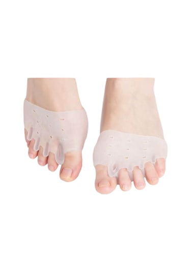 Akestoria Med Makaralı Pedli Silikon 5 Parmak Ayırıcı Kemik Koruyucu Silikon Makaralı Pedi Fc-048 Standart