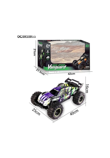 9010-5f 1:10 Kumandalı 40 Cm Şarjlı Dev Off-road Araba 15km/h Hızlı, 2.4ghz Rc Arazi Aracı - Çok Renkli