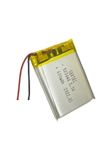 Sertec 523040 3.7V 600 MAh Li-Polymer Pil (Devreli/1.5A)