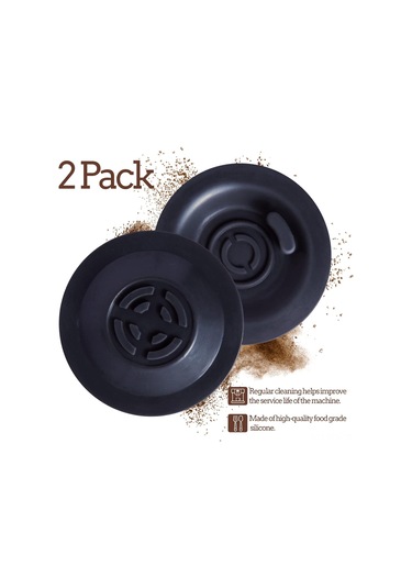 Fosenze 54mm Silikon Espresso Makinesi Temizlik Y垫片i - Ters Akışlı, Kahve Artıklarını Temizler, Uyumlu Modeller İçin Koyu Gri
