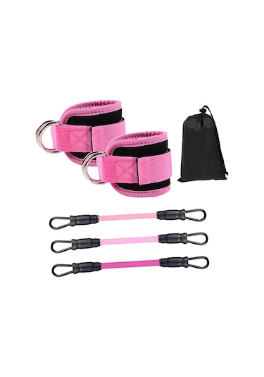 Homyl Güç Antrenmanı Çalışmaları İçin Manşetli 3 Pembe Pembe