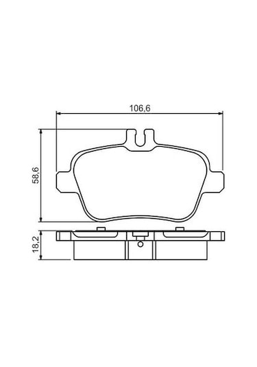 Mercedes Gla 156 Serisi Gla 220cdı 2.1 2013-2015 Bosch Arka Balata
