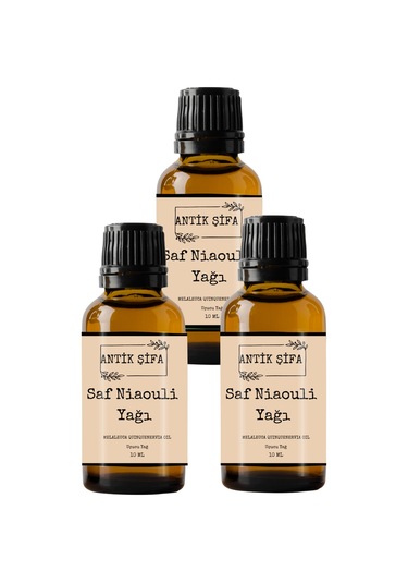 %100 Saf Nioli Uçucu Yağ - Seyreltilmemiş Niaouli Yağı 3 X 10 Ml 20 ML