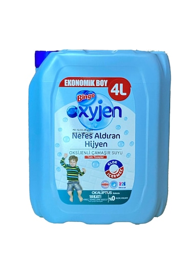 Bingo Oksijenli Çamaşır Suyu Okaliptus 4 L