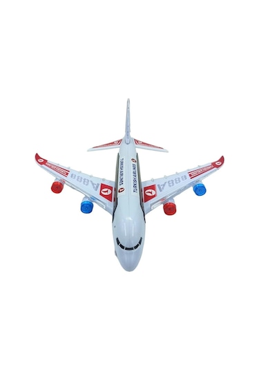 Türkish Airlines A330 Oyuncak Uçak Büyük Boy Sesli Işıklı Müzikli Uçak 40cm.
