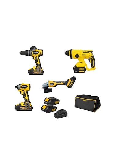 Rtrmax SET054 Akülü 4'lü Kombo Set