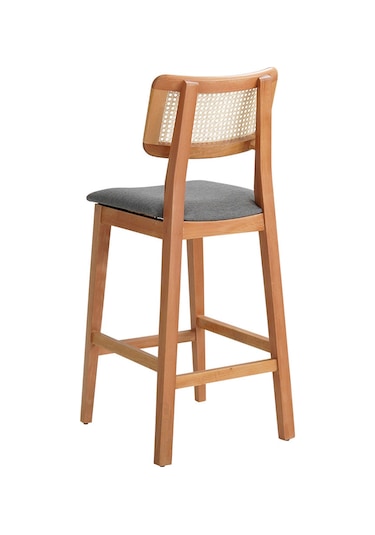 Zeus Hazeranlı Bar Sandalyesi Gri