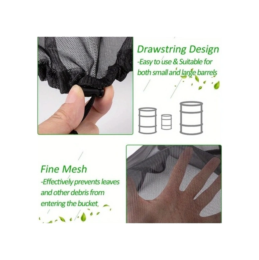 Trendooze Gaojunshop01 23.62 Siyah Dayanıklı Bahçe Kova File Örtü Yaprak Böcek Korumalı