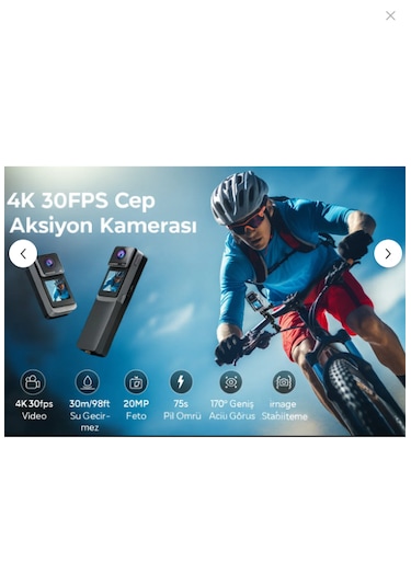 Saw1 Pro 4k Aksiyon Kamerası Wi-fi Bağlantı Dokunmatik Lcd 6 Eksenli Jiroskoplu Dengeleme