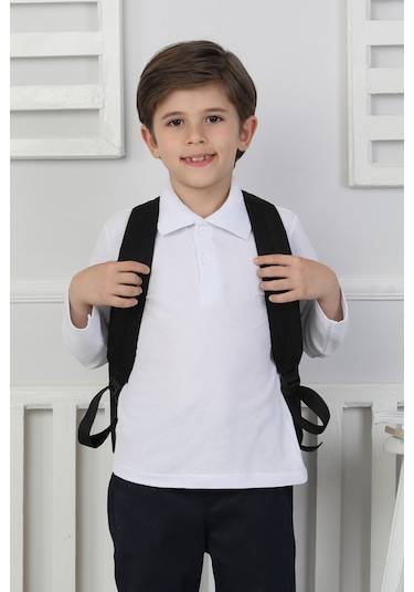 Erkek Çocuk Okul Sweatshirt BEYAZ