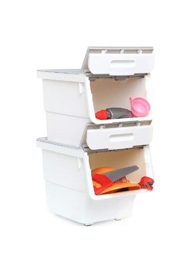 Motek Çok Amaçlı Tekerlekli Organizer 12 LT Tek Modül Beyaz