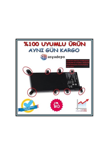 Asus Uyumlu X555Ln-Xo031D X555Ln-Xo032H Batarya Pil