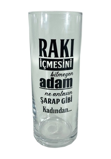 Rakı İçmesini Bilmeyen Adam Sözlü Rakı Bardağı 2veaposli C