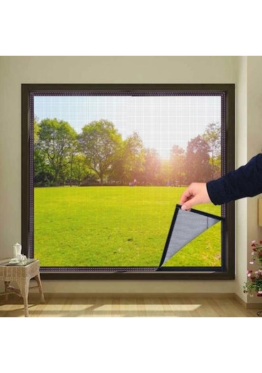 Ev Anti Sivrisinek Böcek Kapı Pencere Net Su Geçirmez Yapışkanlı Netleştirme Örgü Ekran 100 120cm