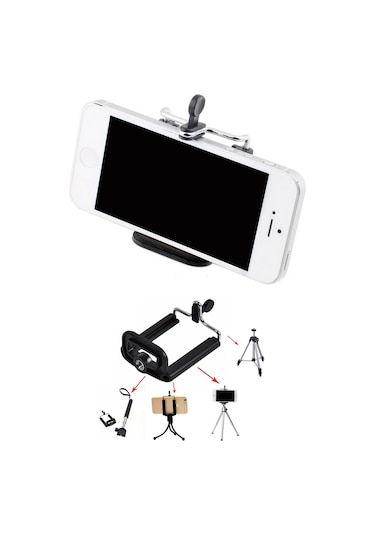 Thentech Akıllı Telefonlar İçin Tripod Telefon Tutacağı Başlığı Tripod Telefon Başlığı