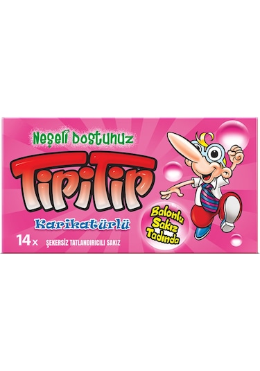Tipitip Karışık Meyve ve Mentol Aromalı Sakız 12'li 27 G