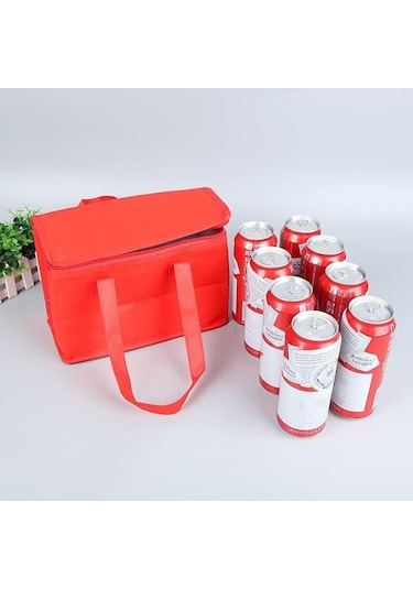 Siyah Taşınabilir İçecek Bira Alüminyum Folyo Yalıtım Soğutucu Çanta Öğle Yemeği Termal Paketi 21 14 17 Siyah