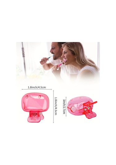 Pembe 1 Adet 10 Renk Seyahat Diş Fırçası Başı Kapakları Diş Fırçası Koruyucu Kapak Fırç Pod Durumda Koruyucu Diş Fırçalık 56506781 Pembe