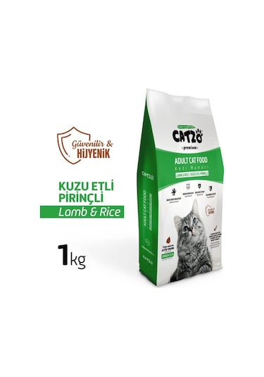 Catzo Premium Kuzu Etli Kedi Maması 4 x 1 KG