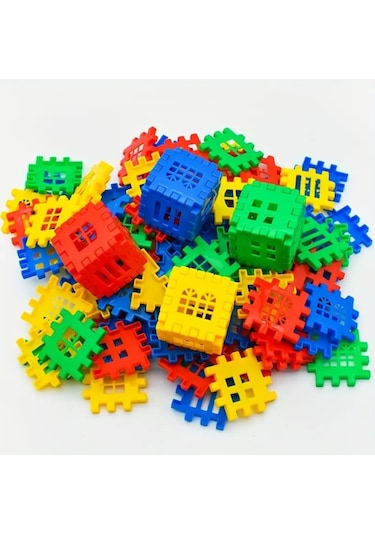 Puzzle City 3d Yapı Ve Tasarım Blokları 128 Parça Eğitici Oyuncak
