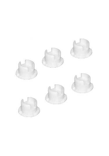 12 Adet Bant Kilit Düğmesi Fişi Plastik Alt Ray Kordon Kapağı Beyaz Renkli Bant Kilit Fişi Perde Aksesuarı Yatay Sahte Ahşap Perde Alt Rayı İçin