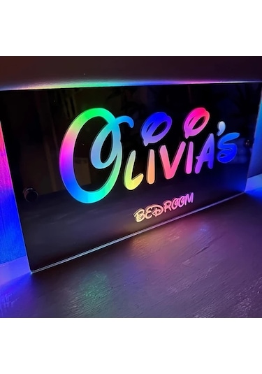 Fastbuy Kişiye Özel Led Neon Tabela 40x20 Cm Usb Duvar Işığı Yatak Odası Dekoru Özelleştirilebilir Hediye 1 Adet Polisilikon 1 Adet Polisilikon 2v
