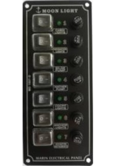 Moonlight 7 Li Dikey Switch Panel 12-24 Volt