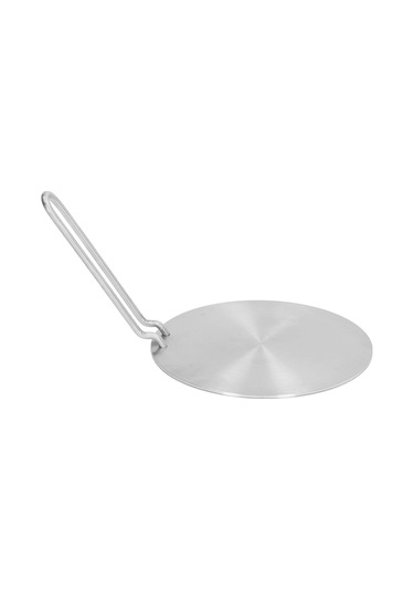 Kangvka Stokele Isı Dağıtıcı Plaka, Inoks Çelik, Tüm Ocaklarda Kullanım, Anti-yanık Kollü, Hızlı Ve Eşit Isıtma, 17.5cm