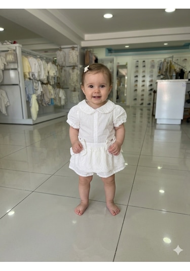 Babydoll 2li Takım Moonstar Beyaz