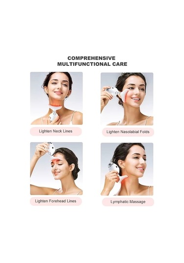 Didadodo Hikeren Yüz Boyun Led Foton Terapi Isıtıcı, Kırışıklık Giderme Soğuk Lipoliz Cihazı Beyaz