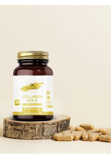 Provega Collagen Gold Kolajen MSM Vitamin C ve D Vitamin 30 Kapsül