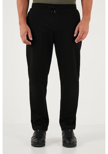 Buratti Regular Fit Normal Bel Düz Paça Erkek Eşofman Altı 5908050 Siyah