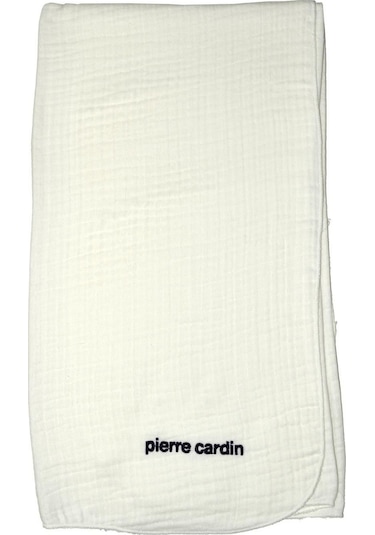 Pierre Cardin Ekru Çok Amaçlı %100 Pamuklu Müslin Bebek Battaniyesi 303745 Ekru