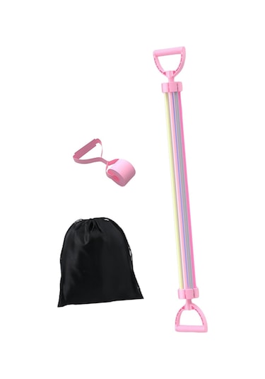 Suntek Göğüs Genişletici Direnç Bantları Egzersizi Pembe