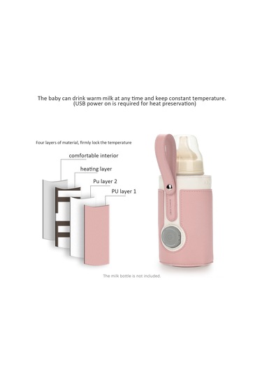 Qingmipy Usb Bebek Biberon Isıtıcı Kılıfı - 3 Ayar Portatif Süt Isıtma Çantası