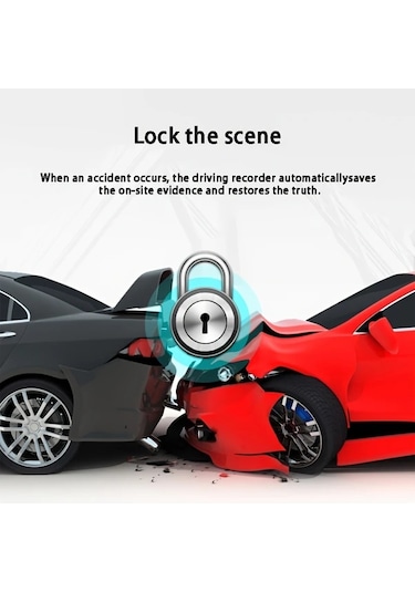 Chuangyinshop Baıdeluo Hd 1080p Ön 480p Arka Kameraya Sahip Tachograph 3 Camera 32g Card Gece Görüşü Geniş Açı