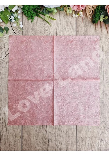 Love Land Masa Peçeteleri Kağıt Pembe 33x33cm 32 Adet 165368700 Pembe