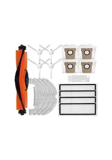 Xiaomi Robot Vakum X10 Yedek Parça Aksesuarları Ana Yan Fırça Hepa Filtre Paspas Clo S202412244331