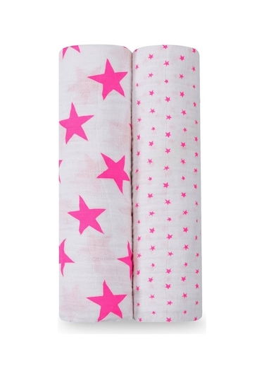 Aden Anais Ikili Müslin Set - Floro Pink Çok Renkli