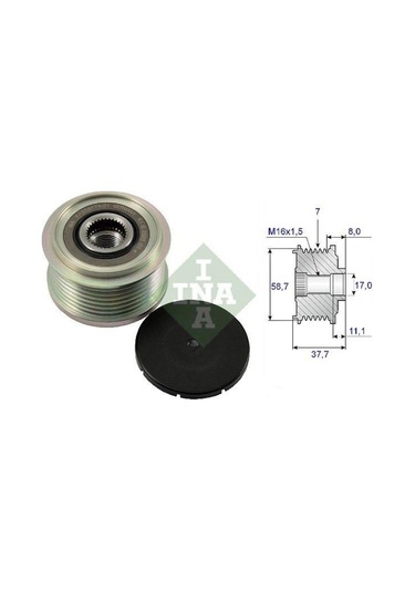 Ina Alternatör Kasnak Rulmanlı 7-kanal Ford Transit V347 2008