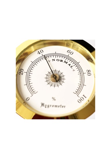 Analog Higrometre Nem Ölçer Humidor Puro Kutusu için Metal Çerçev N11.1836