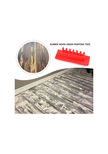Reedark 2 Adet Ahşap Desen Yapma Aleti - Duvar Dekorasyonu İçin Elastik Boyama Araçları
