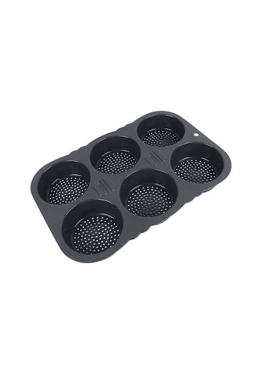 Kangvka 6 Lü Silikon Hamburger Ekmek Kalıbı - Yüksek Isı Dayanıklı, Kolay Çıkarım, Yemekhane Fırın Aracı Diğer