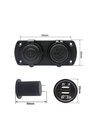 Concord Ch-31 Çift Usb Girişli 1a 2.1a Usb Araç Şarj