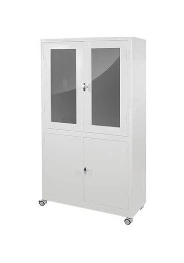 Turmed E-104 Alt Dolaplı Çift Kapılı İlaç ve Malzeme Dolabı