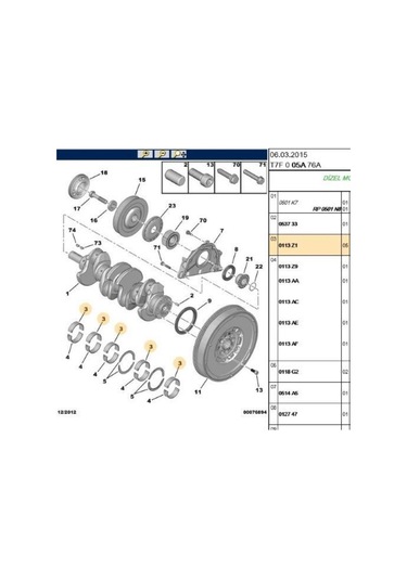 Ana Yatak Std 206 307 406 Ew10 H086/5std-0113q6