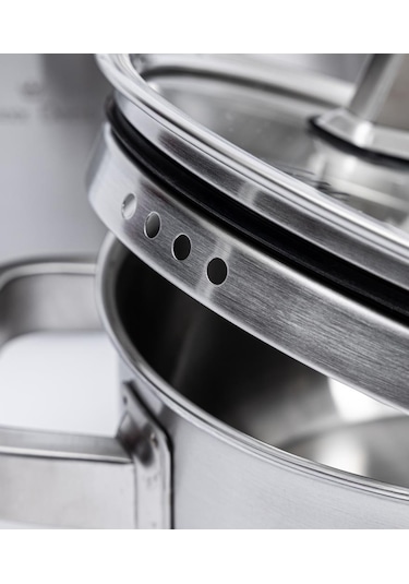 Maxx Doria Steel Forge 8 Parça Tencere Takımı Pa3028 Metalik
